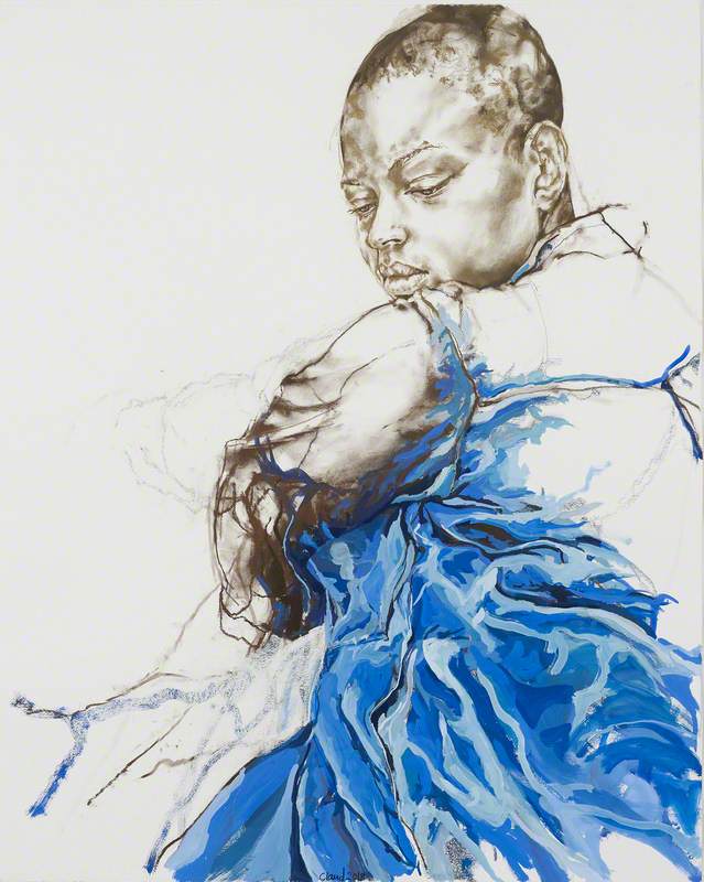 Figure in Blue