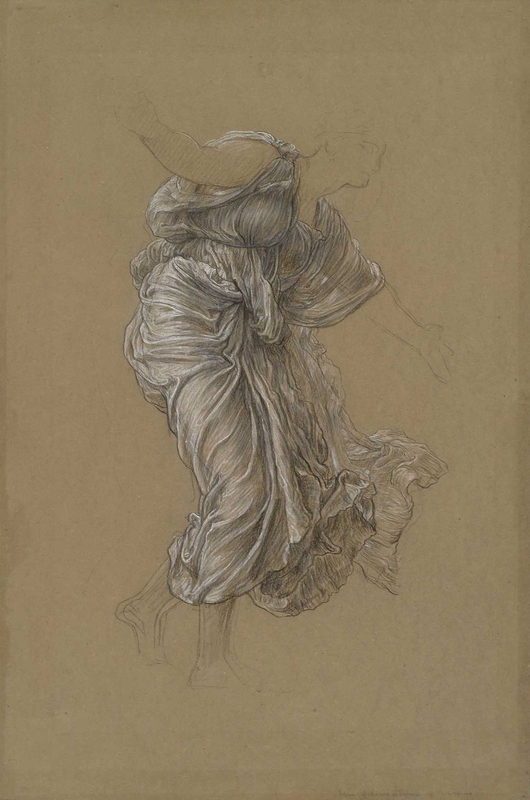 Study for 'The Return of Persephone': Drapery for Demeter
