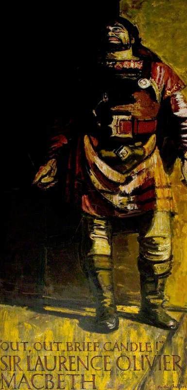 Sir Laurence Olivier (1907–1989), as Macbeth, Stratford, 1955